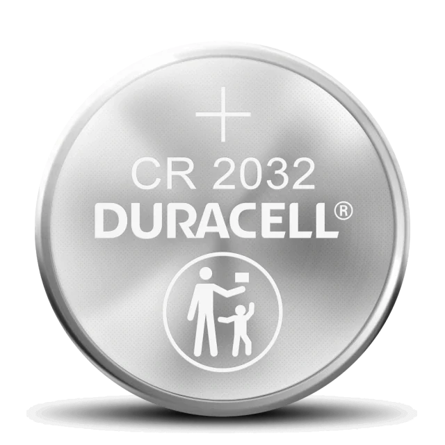 Pila Duracell CR2032, vista frontale originale
