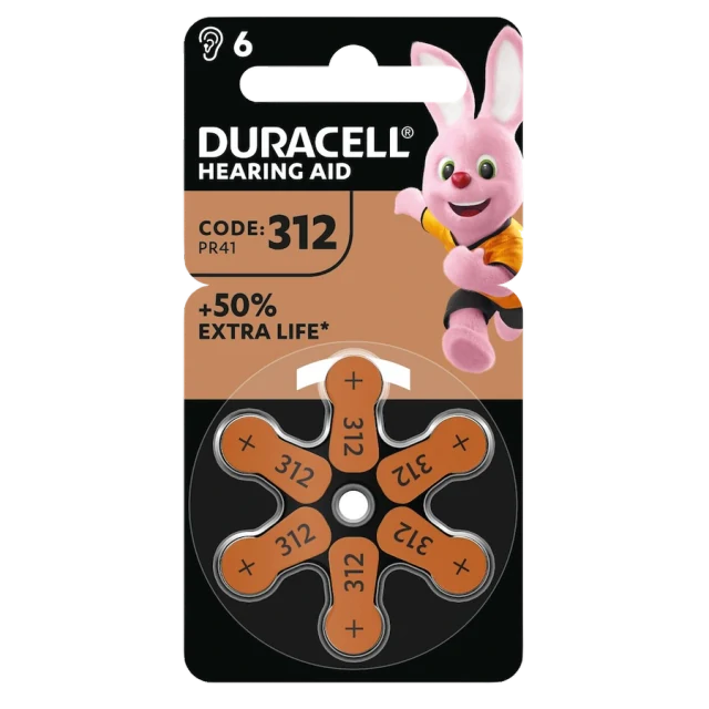 Confezione originale Duracell EasyTab 312, colore marrone