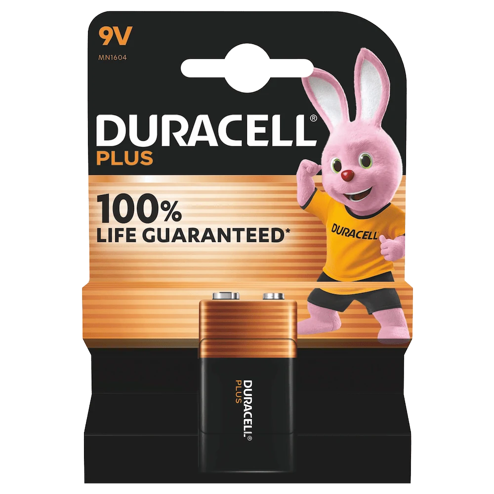 Duracell 9V / MN1604, pila dalla foto originale della confezione
