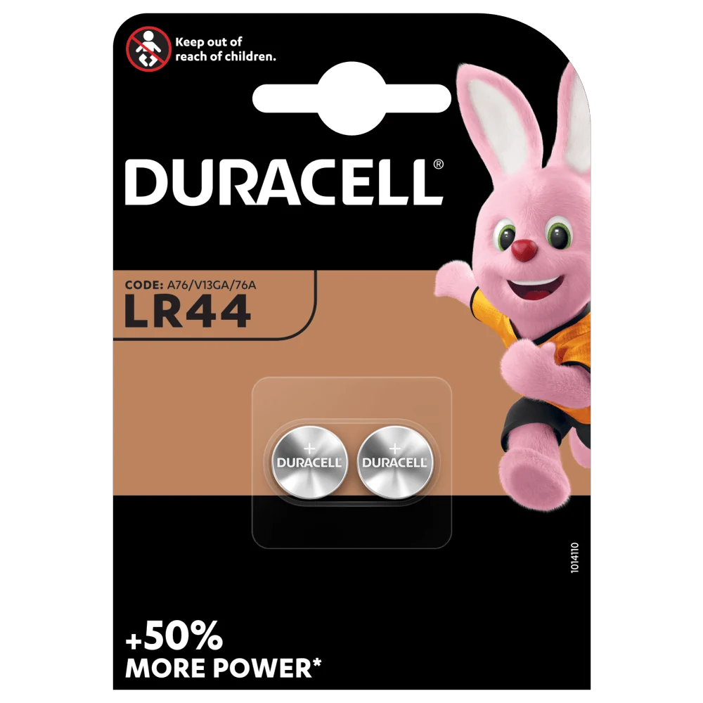 Duracell LR44, pila dalla foto originale della confezione