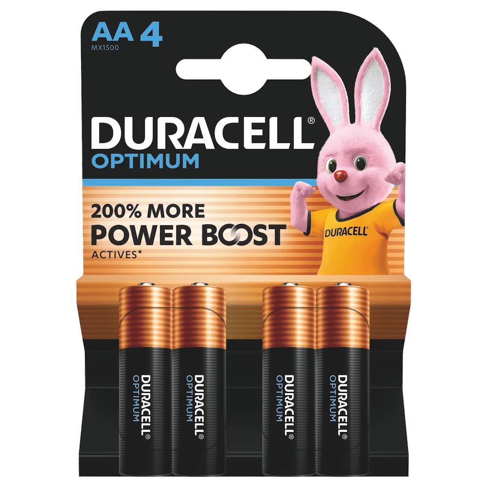 Duracell Optimum AA, pila nella foto originale