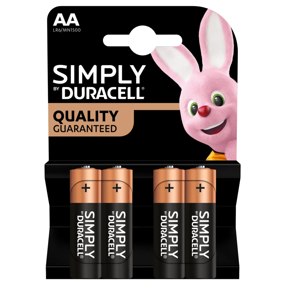 Duracell Simply AA, pila nella foto originale
