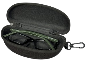 Custodia LOOK aperta, con gli occhiali