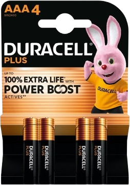 Duracell Plus, confezione AAA 4