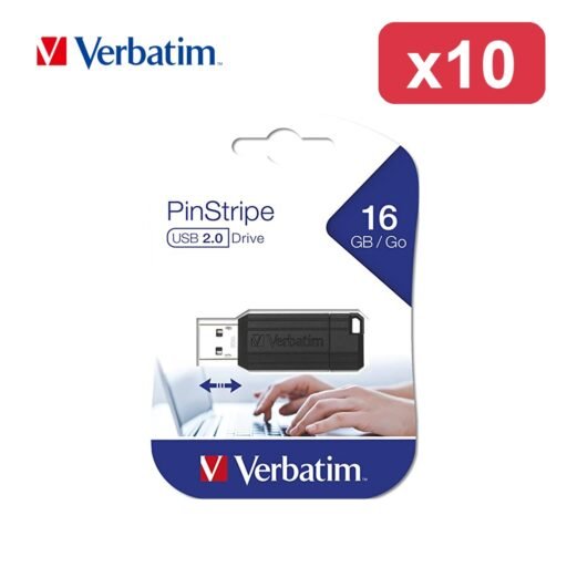 USB 16GB 2.0 VERBATIM PINSTRIPE BL1