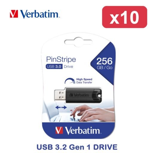 USB 256GB 2.0 VERBATIM PINSTRIPE BL1