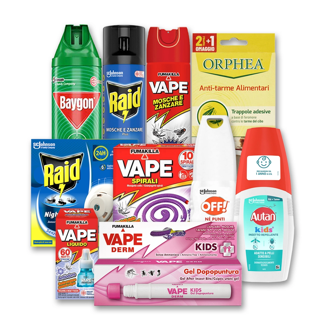 Insetticidi e repellenti all’ingrosso - Vape, Baygon, Autan | Supergros.it