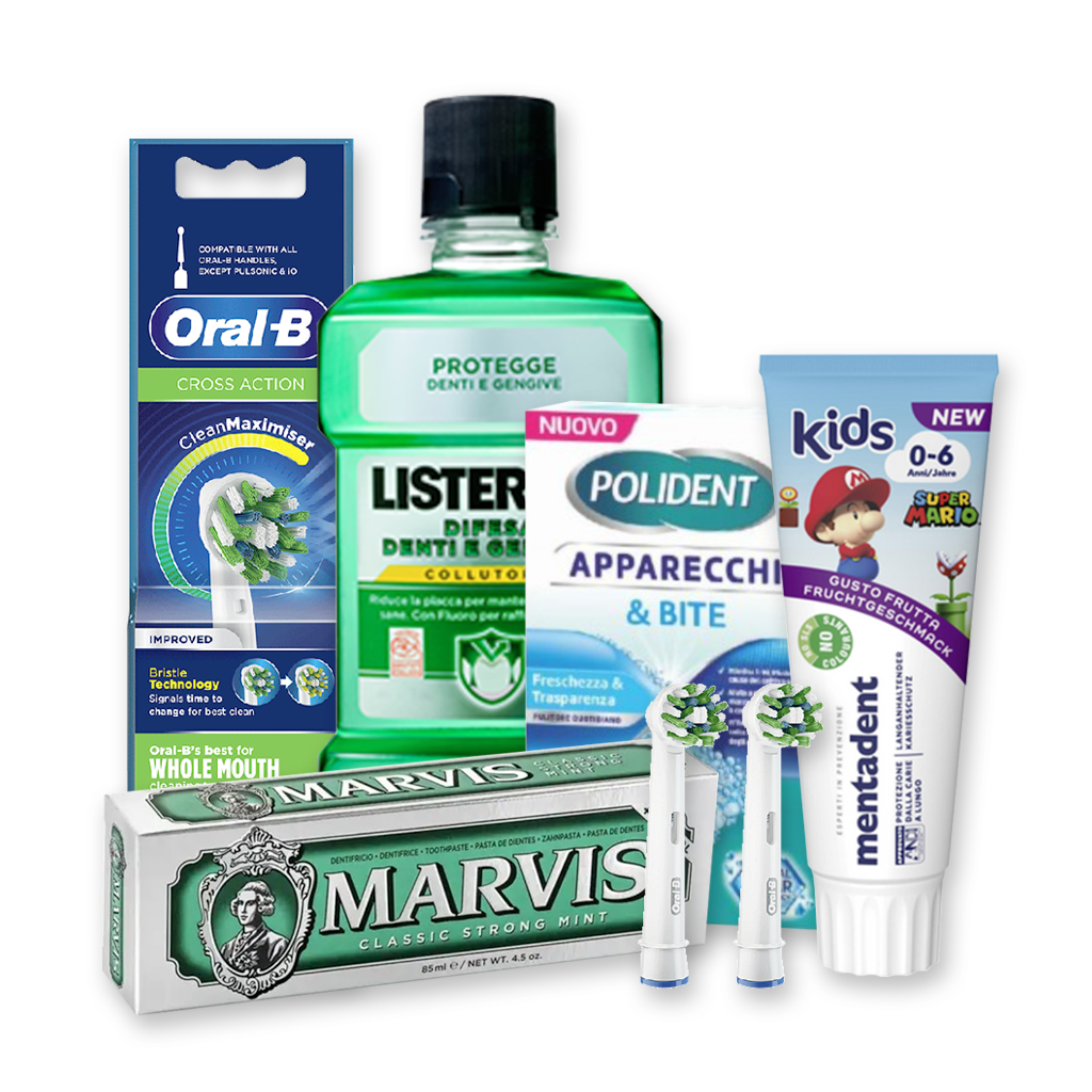 Igiene orale all'ingrosso - Dentifrici, collutori, spazzolini Colgate, Marvis, Listerine | Supergros.it