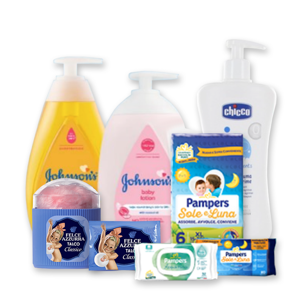 Prodotti per l’igiene del bambino all’ingrosso - Chicco, Pampers | Supergros.it