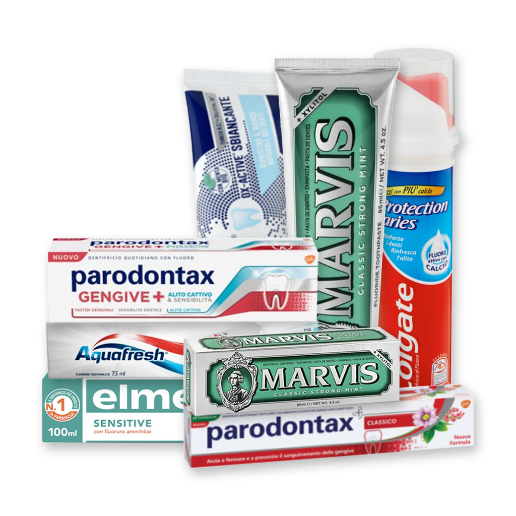 Dentifrici all’ingrosso - Parodontax, Elmex, Marvis, Mentadent, Colgate | Supergros.it