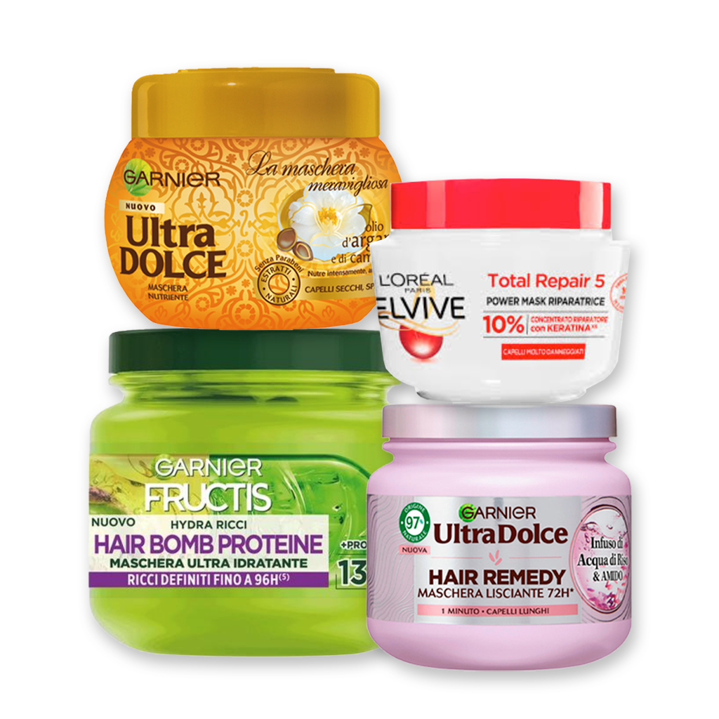 Maschere capelli all’ingrosso - Garnier, Elvive | Supergros.it