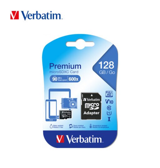 Micro Sdxc 128Gb Cl10 Verbatim Premium Bl1