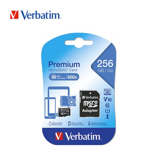 Micro Sdxc 256Gb Cl10 Verbatim Premium Bl1