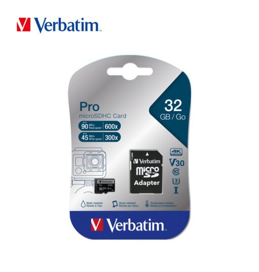 Micro Sdhc 32Gb Cl10 Verbatim Pro Bl1