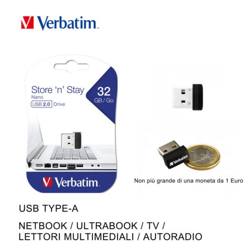 Verbatim Pen Drive Usb2.0 Store N Stay Nano 32G