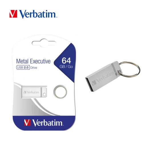Verbatim Pen Drive Usb2.0 64G Metal Executive Silver