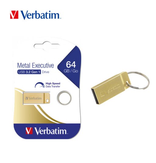 Verbatim Pen Drive Usb3.2 Gen 1 64G Metal Executive Gold