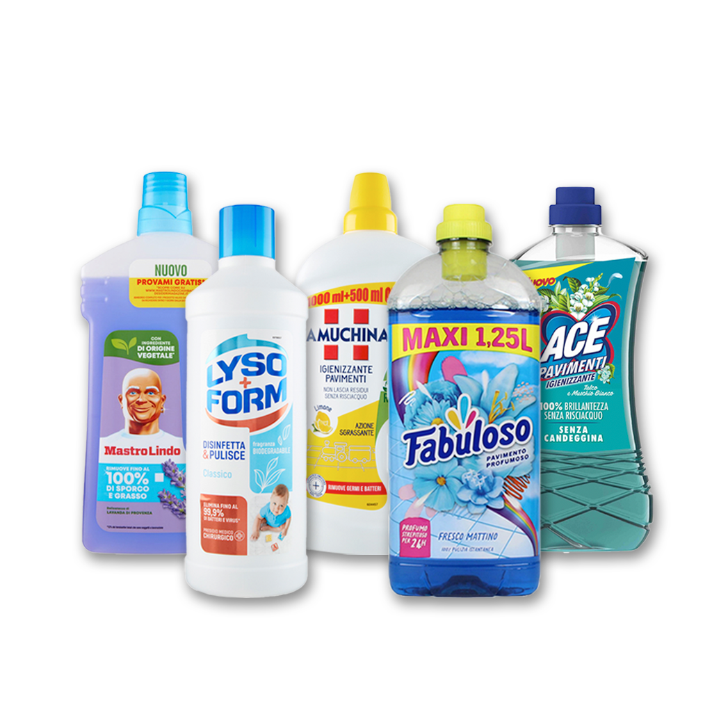 Detergenti pavimenti all’ingrosso - Fabuloso, Ajax, Smac | Supergros.it