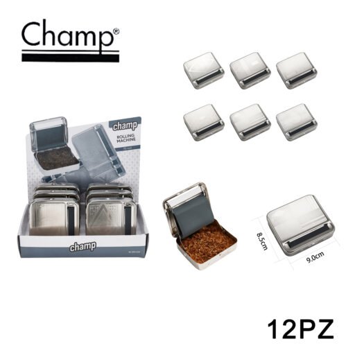 Art.40590024 Champ Metal Cig Rolling Machine With Tobacco B0X 70Mm 12Pz