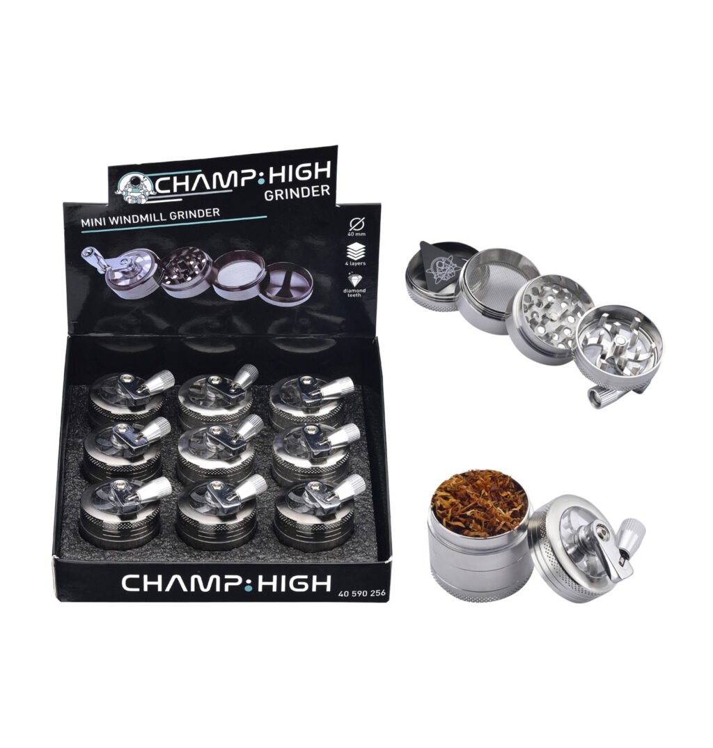 Art.40590256 Prof Champ High Mini Windmill Grinder 40Mm 9Pz