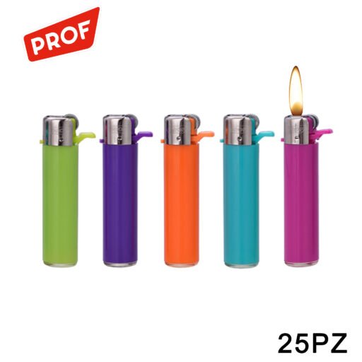Art.40010056 Prof Accendino Colorato Con Codice A Barre Conf.25Pz