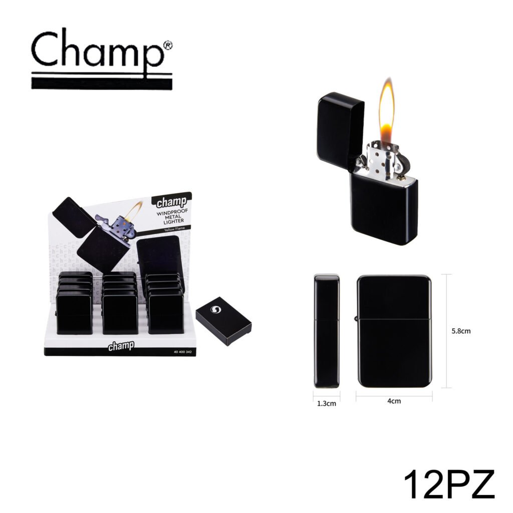 ART.40400342 CHAMP ACCENDINO NERO OPACO CONF.12