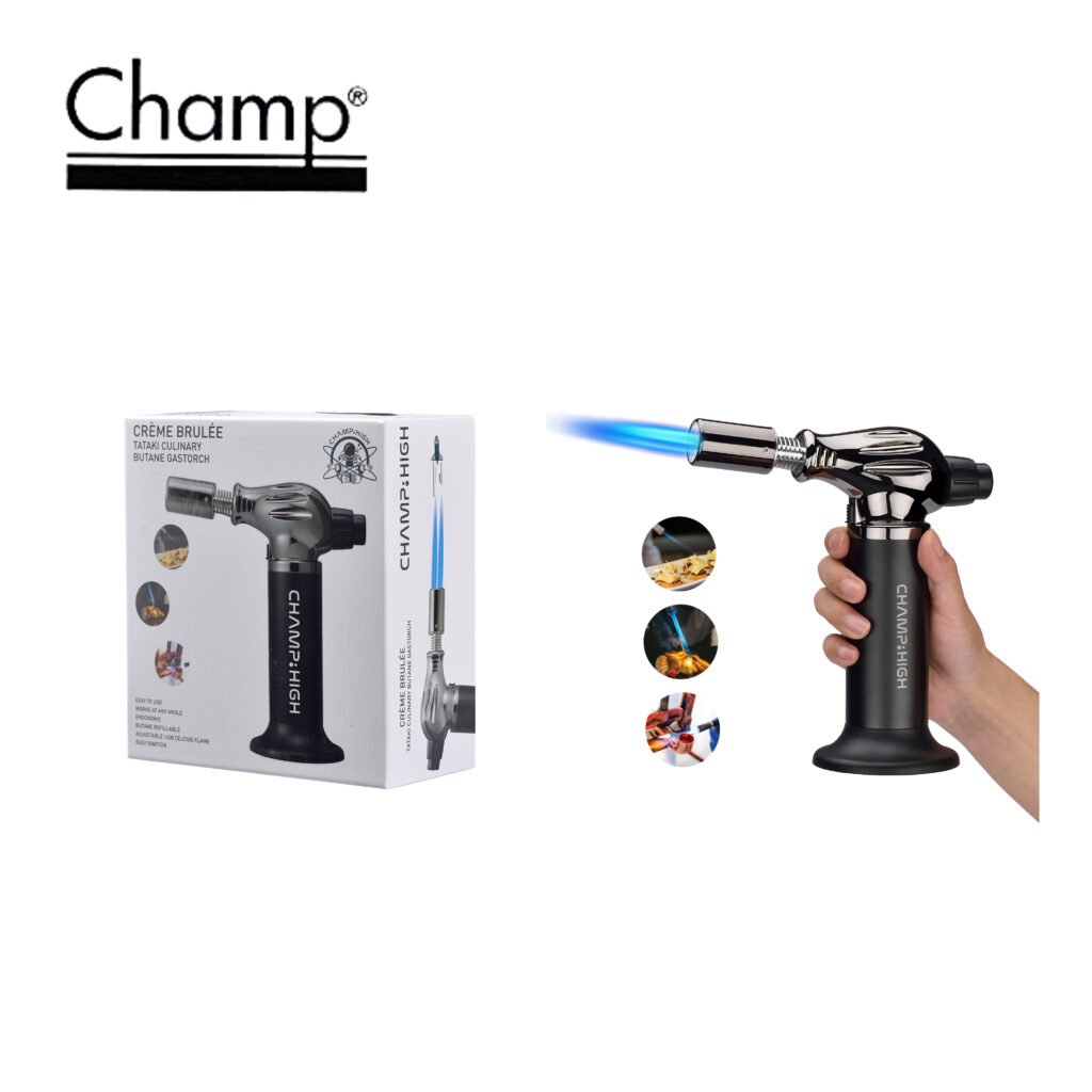 ART.40407007 CHAMPHIGH CREME BRULEE TATAKI BUTANE GASTORCH BLACK DL1