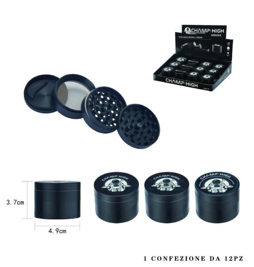 Art.40506127 Champ High New Logo 50Mm 4Lay Grinder 12Pz