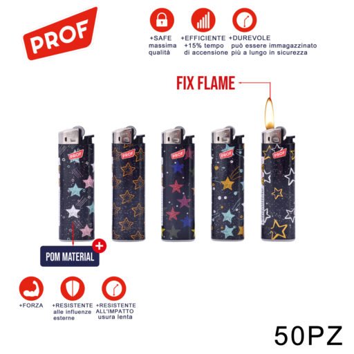 Art.40804579 Prof Accendino Fiamma Fissa Star Conf.50Pz