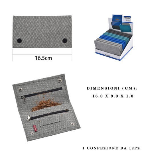 Art.40590574 Champ Busta Per Tabacco Kniting Pu Pouch 12Pz