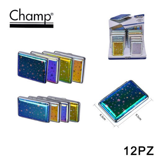 Art.40509010 Champ Shiny Stars Porta Sigarette 20 Pcs 12 Pcs Dl12
