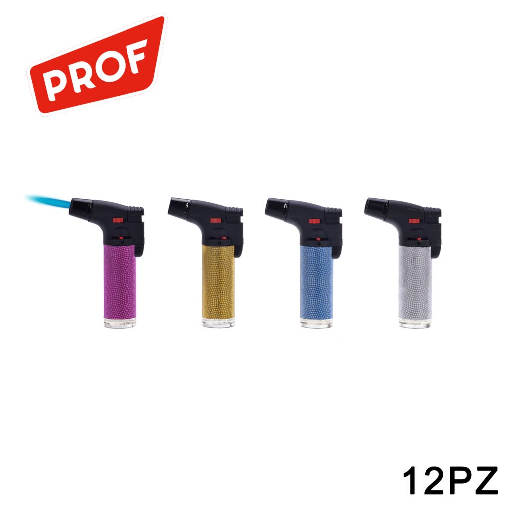 Art.40804594 Prof Accendino Easy Torch Shiny Blueflame 12Pz