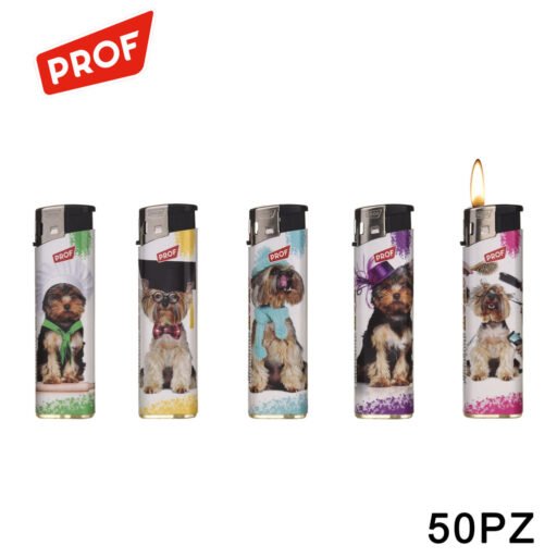 Art.80000045 Prof Accendino Funny Dogs Lighter Conf.50Pz