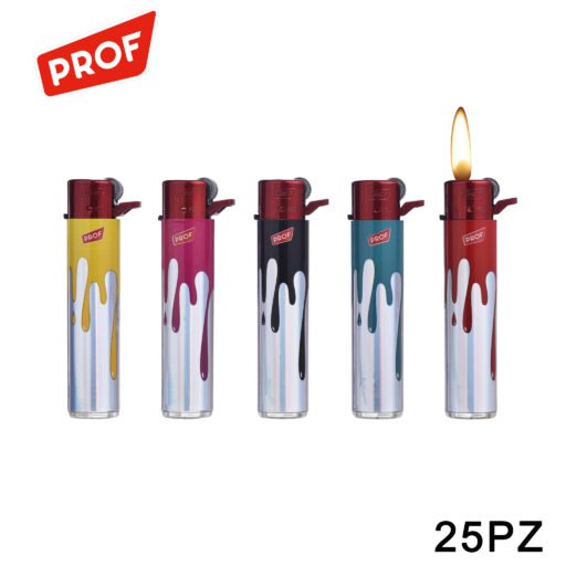 Art.40009902 Prof Accendino Red Dripping Paint Conf.25Pz