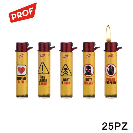 Art.40009907 Prof Accendino Red Warnings Conf.25Pz