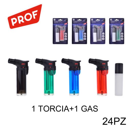 Art.40804620 Prof Easy Torch Trpt W Gas Tank Blister 24Pz