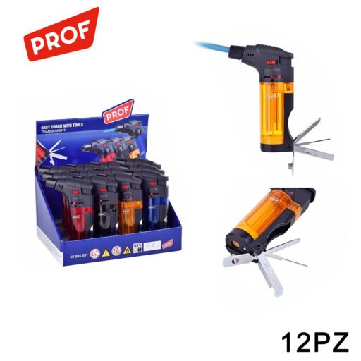 Art.40804631 Prof Trasparente Easy Torch Turbo With Tool 12Pz