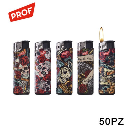 Art.40804642 41804642 Prof Accendino Fiamma Fissa Hard Skull Conf.50Pz