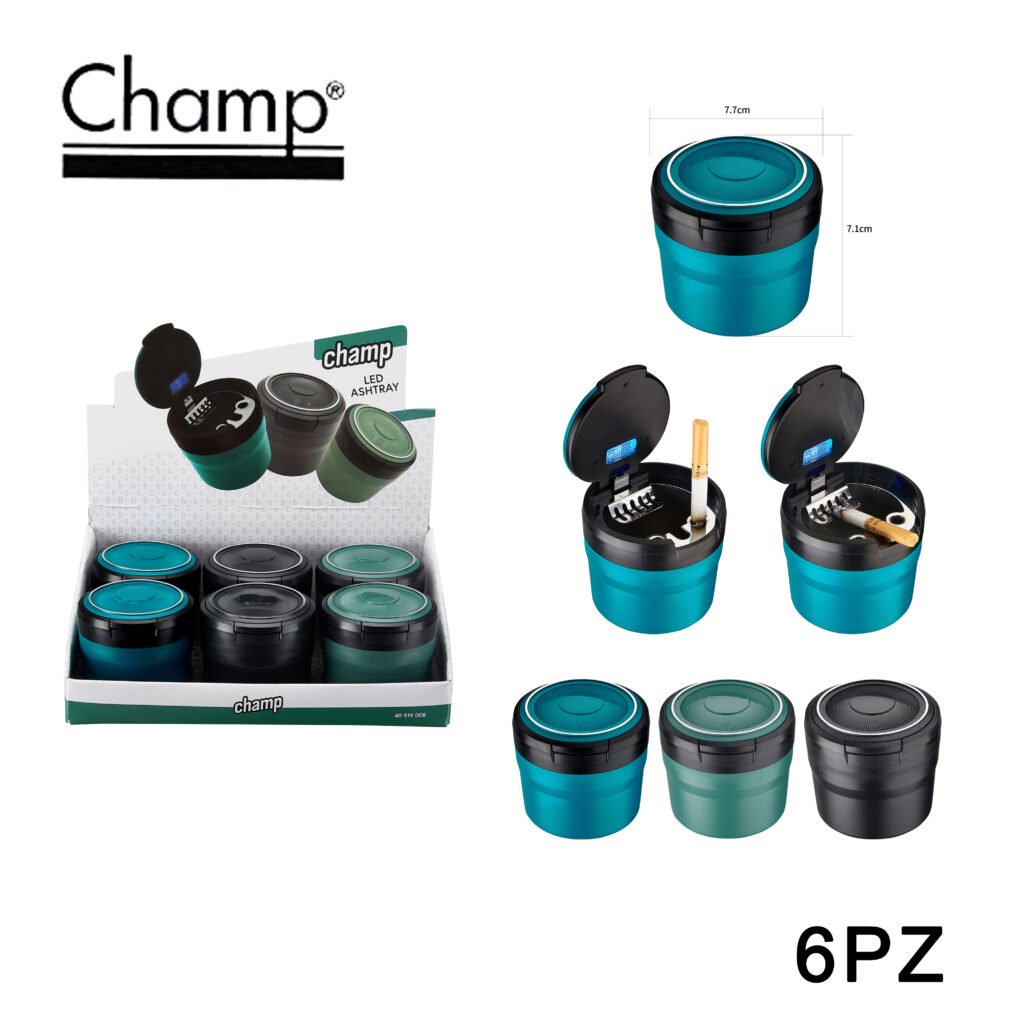 Art.40519008 Champ Posacenere Round Ashtray Led Dl6