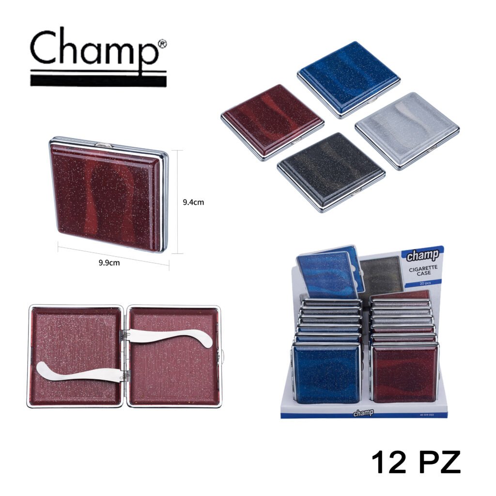 Art.40519022 Champ Plastic Cigaret Case Pearl 20 Pc Dl12