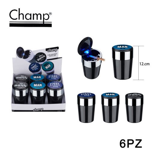 Art.40590703 Champ Big Boss Car Posacenere Con Led Dl6