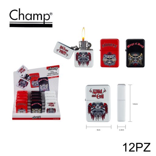 Art.40400389 Champ Evil Wp Flint Lighter Dl12