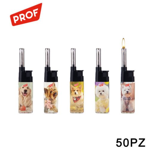 Art.40411738 Prof Ff Cute Dogs Candle Lighter 50Pz