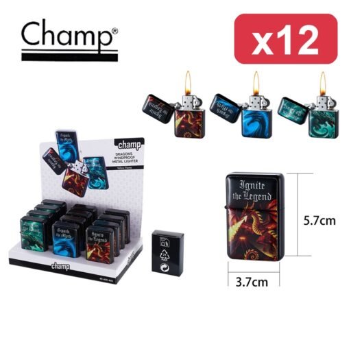 CHAMP ACCENDINO METAL WP DESIGN DRAGON