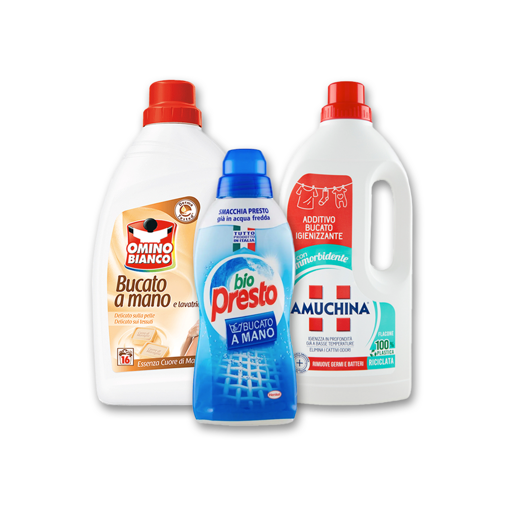 Detersivi per bucato all’ingrosso - Dixan, Omino Bianco, Amuchina | Supergros.it