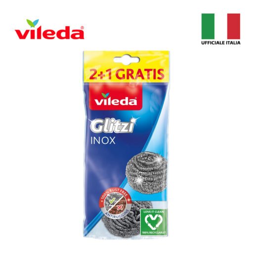 Vileda Glitzi Pagliette Inox Spirale 3Pz Art.151105