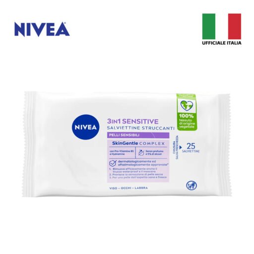 Nivea Salviettine Struccanti 3In1 Sensitive 25Pzart.81907