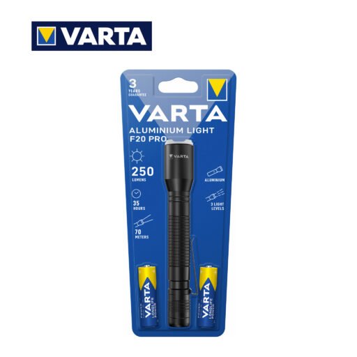 Torcia Aluminium Light F20 Con 2 Aa Varta Art.16607 Bl1
