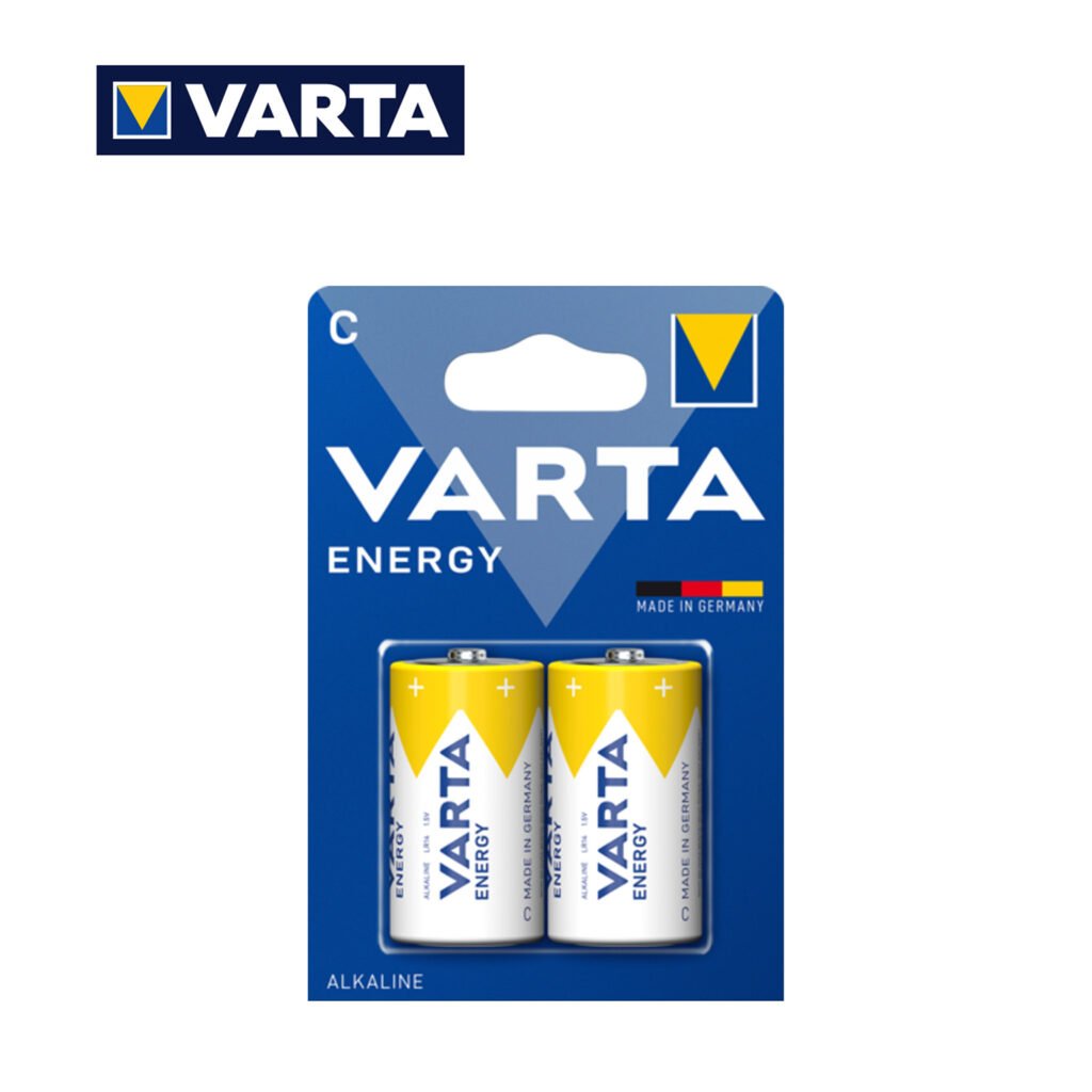 C Mezza Torcia Energy Varta Alkaline Pila Bl2
