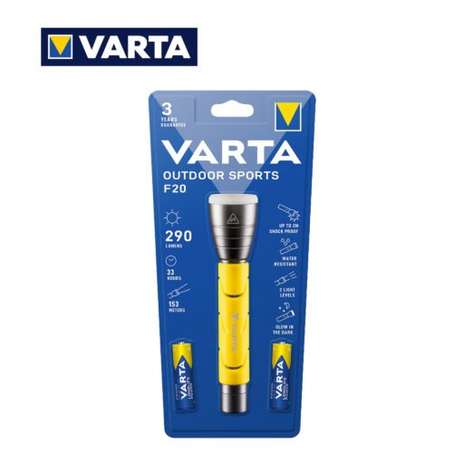 Torcia Outdoor Sports Con 2 Aa Varta Art.18628 Bl1